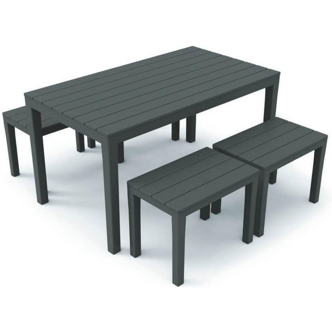 Table de bistrot gris fonce 30 x 30 x 30 cm