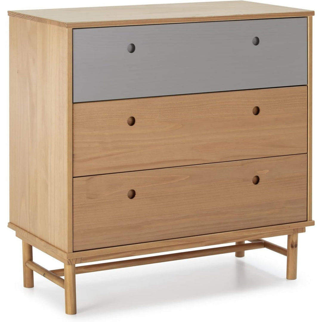 Scandinave commode marron grand volume