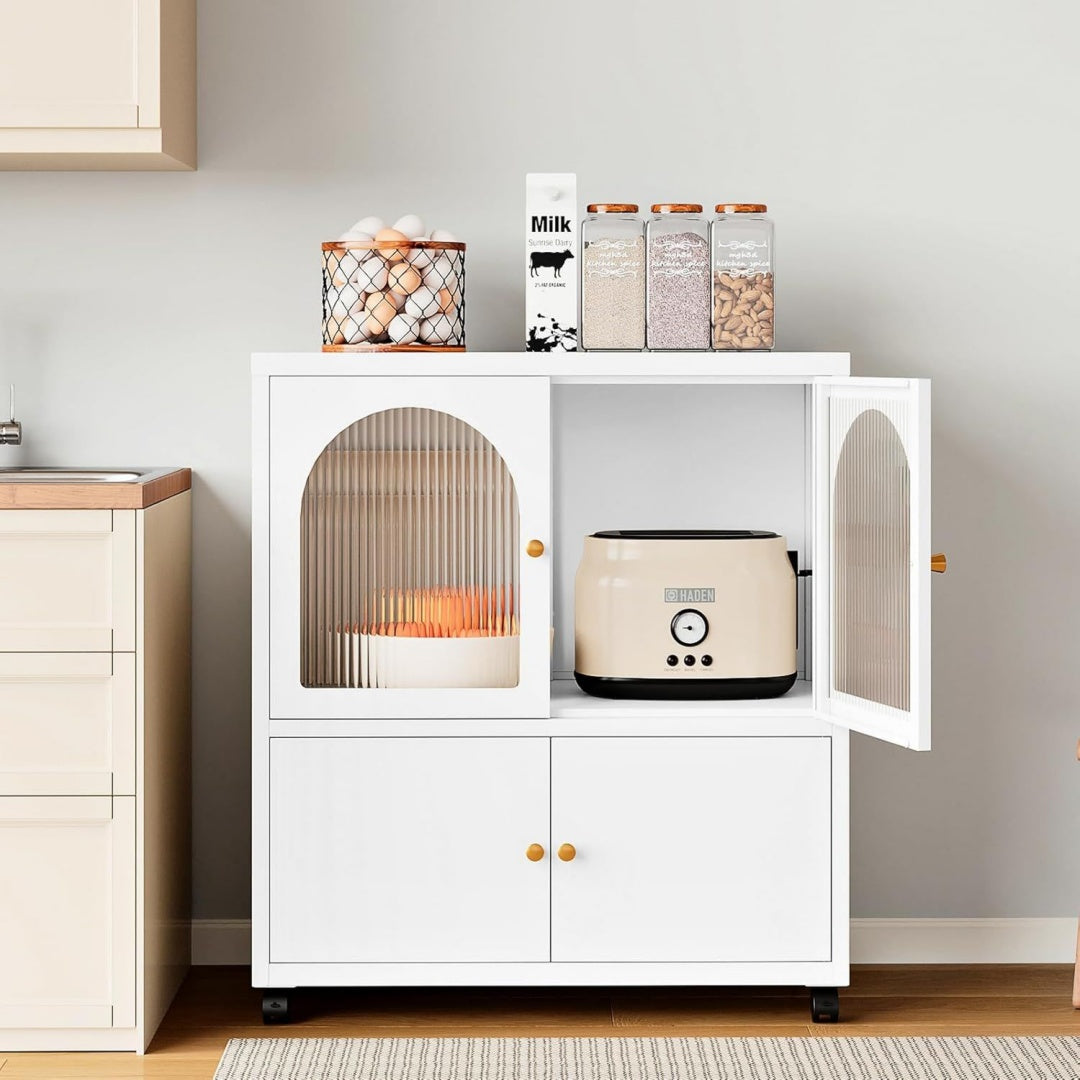 Armoire colonne gris clair design moderne