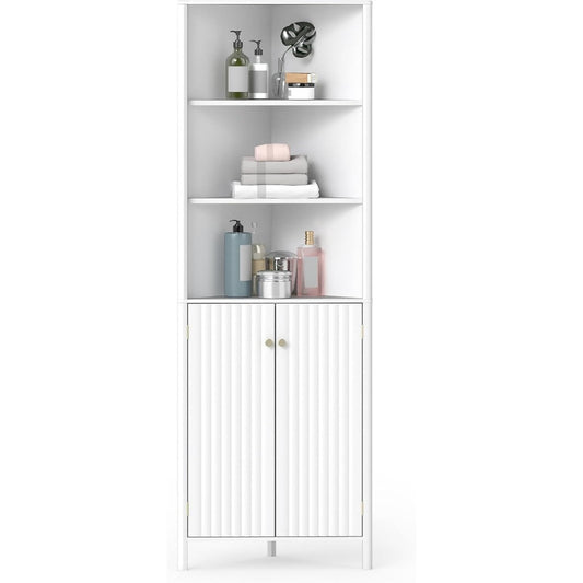Meuble de rangement design moderne gris clair en bois d'ingenierie