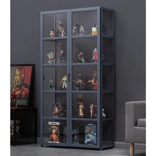 Armoire piece maitresse epuree gris fonce