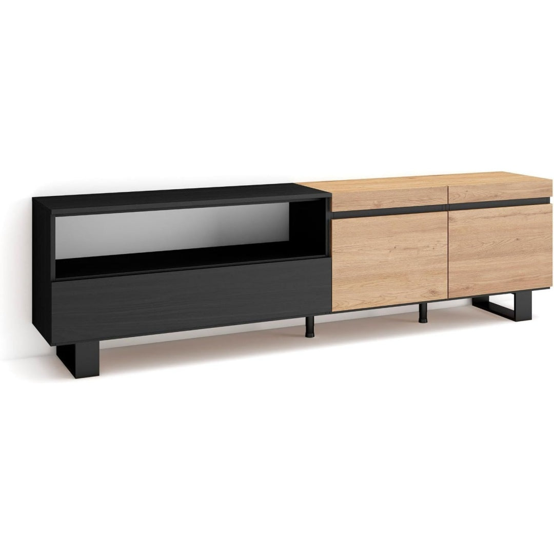En bois meuble TV marron