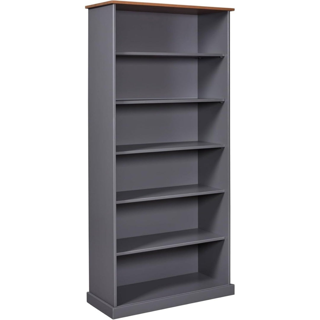 Buffet lumineux gris fonce laque brillant