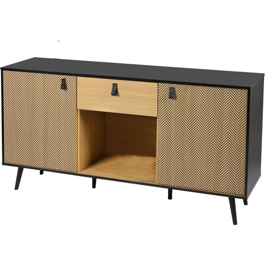Buffet marron avec 2 portes