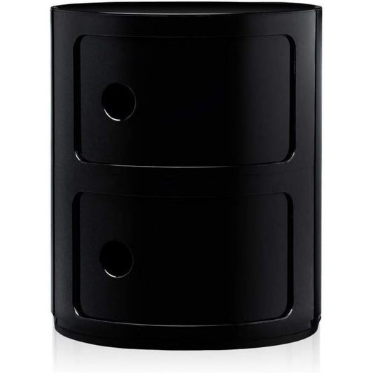 Armoire de rangement esprit industriel Noire moderne