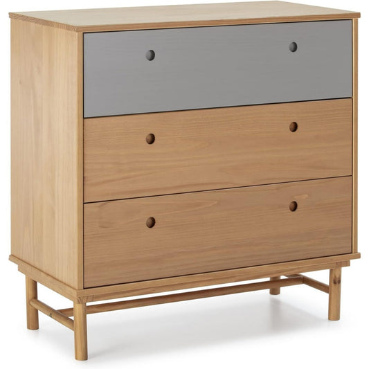 Scandinave commode marron grand volume