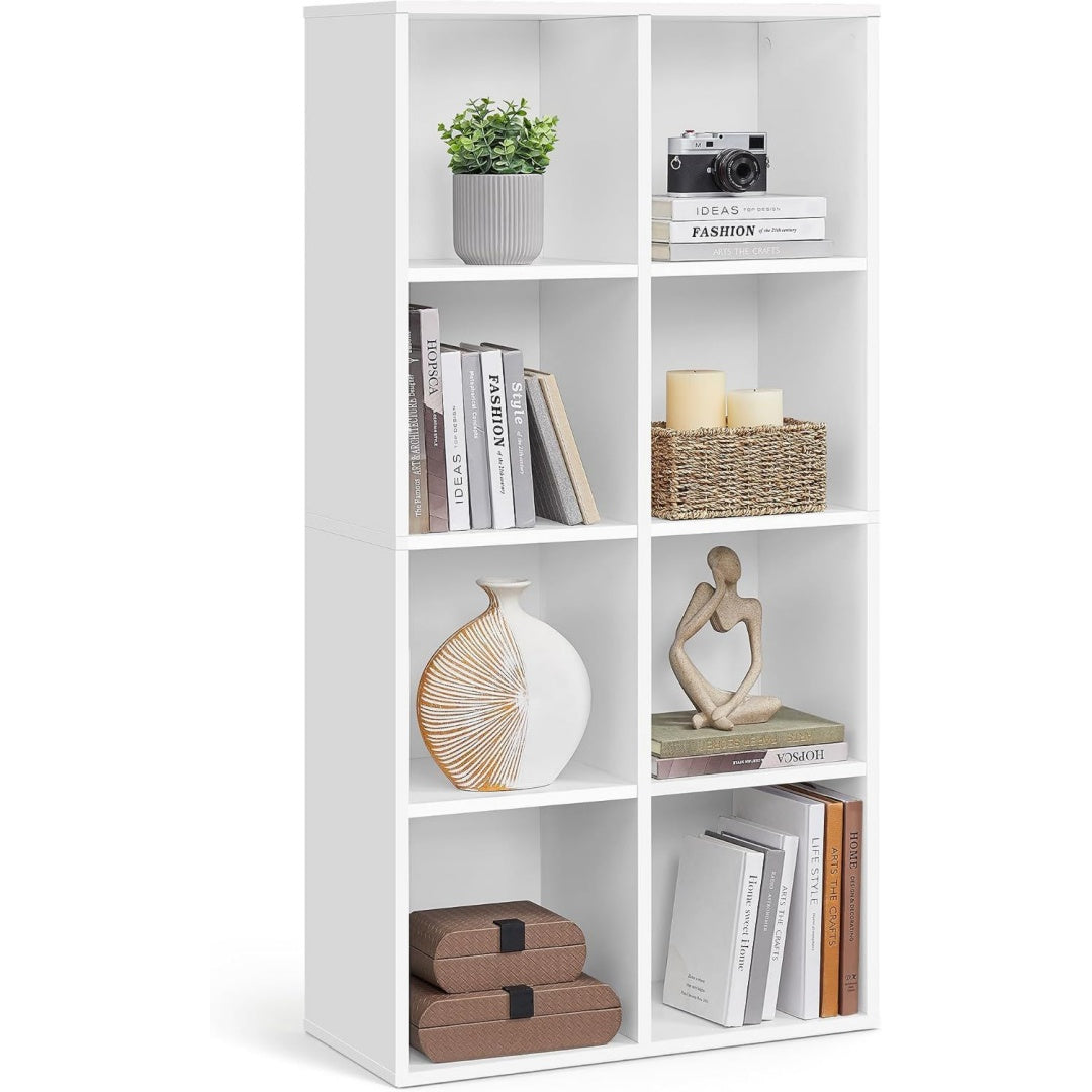 etagere de rangement gris clair MDF 66 cm, rangement finition rustique