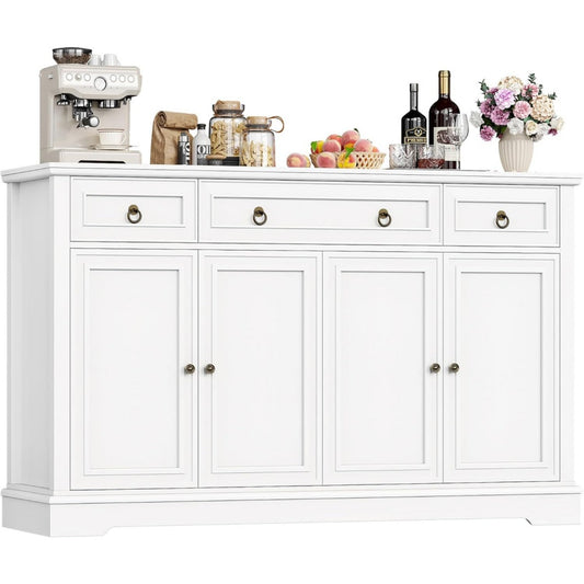 Buffet style classique gris clair en acier