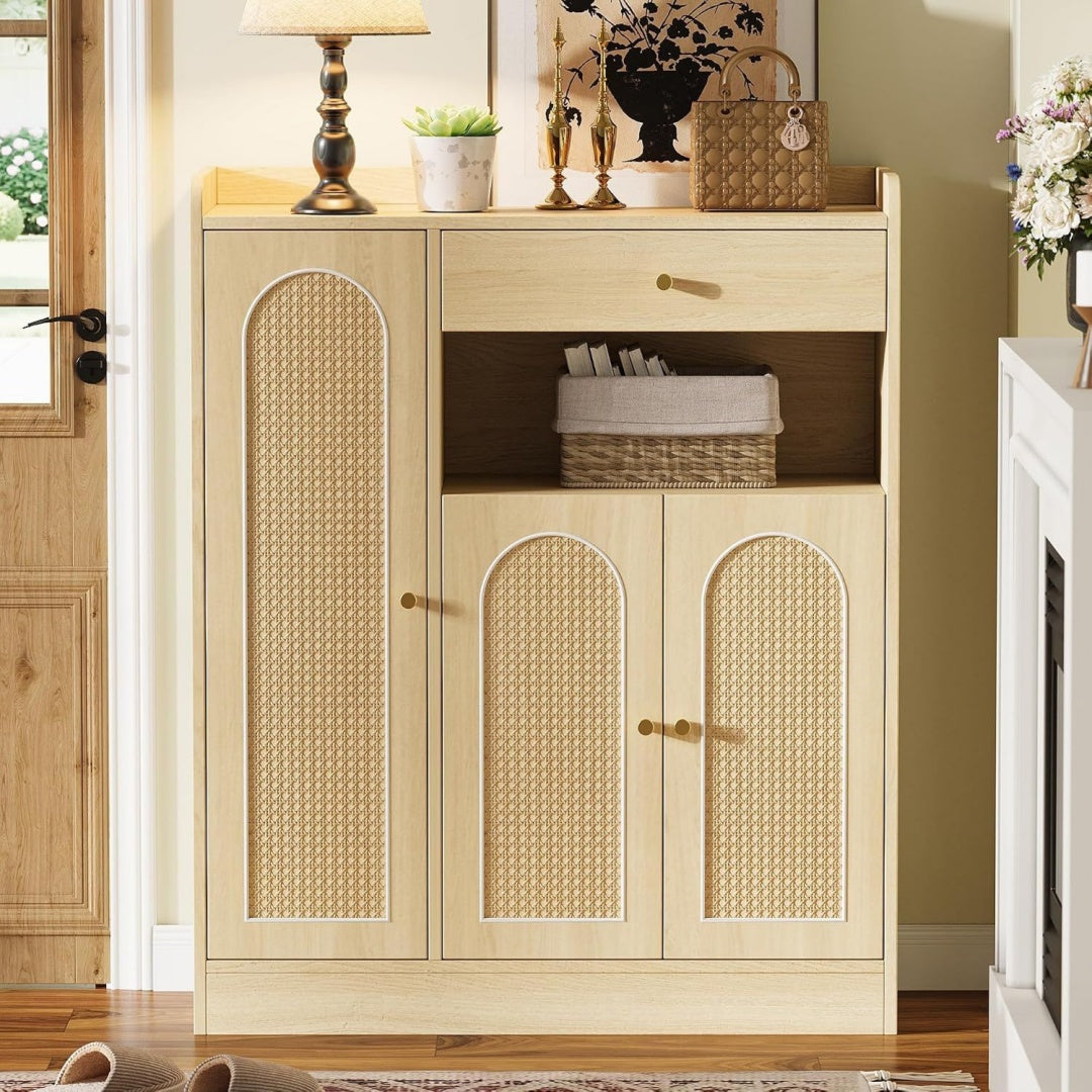 Armoire pour le salon marron design scandinave