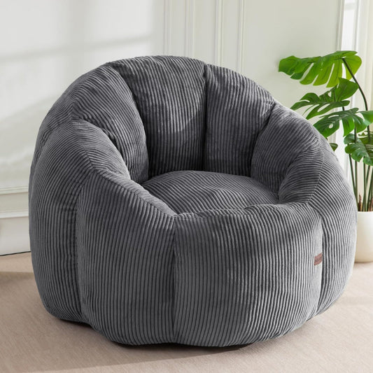 Solution, ottoman gris en tissu style moderne avec rangement integre