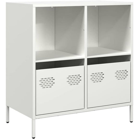 Traditionnel buffet 2 tiroirs gris clair