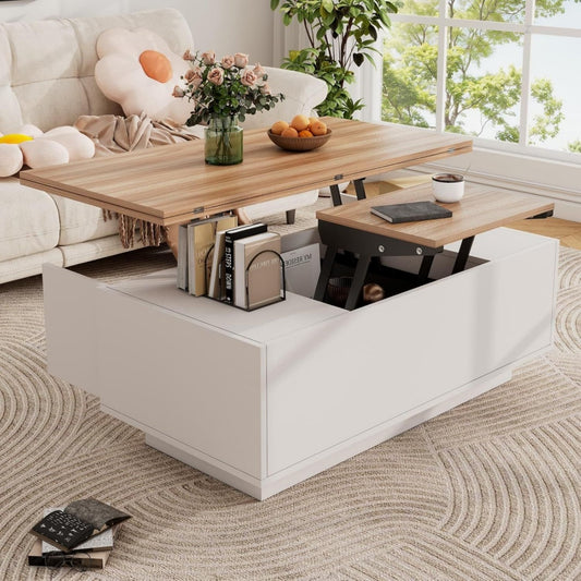 Original table basse gris clair 50 x 100 x 55.5 cm