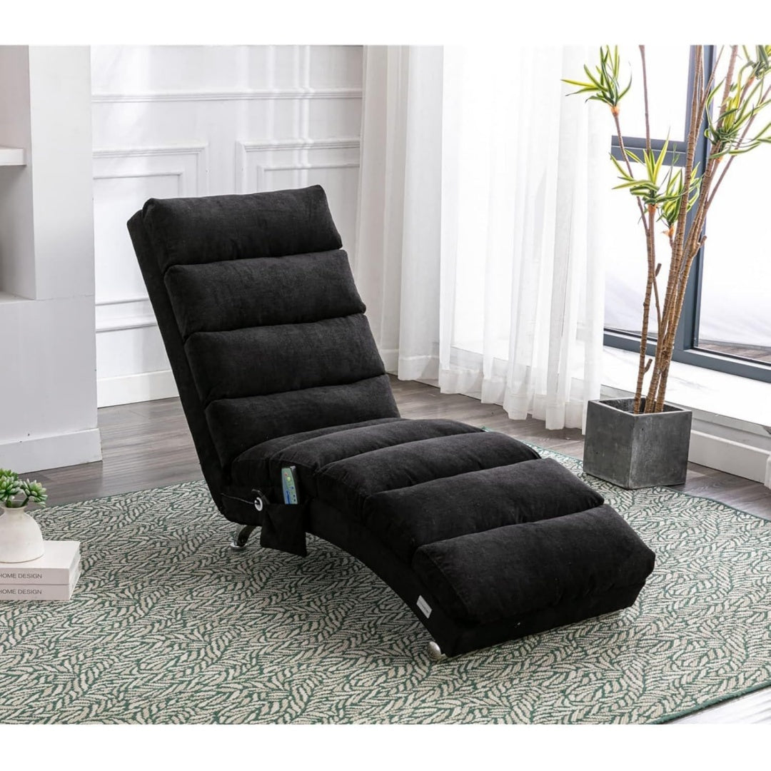 Design moderne fauteuil relax gris clair 148 x 55 x 84 cm