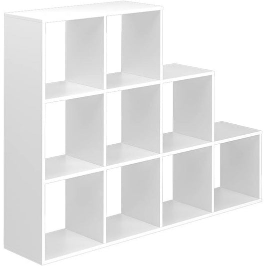 Gris clair bibliotheque 142.2 x 107.8 x 29 cm