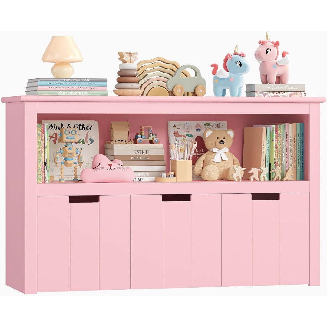 Meuble de rangement rose pour l'entree